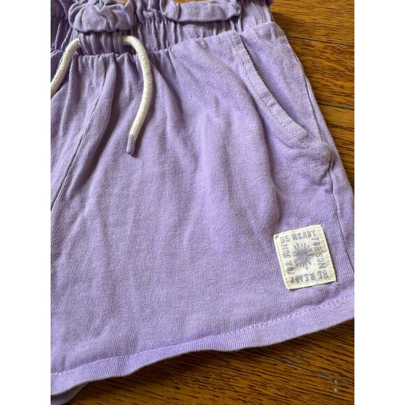Zara Girls' Purple Be Ready for Sun Shorts Size 7 - Picture 2 of 4